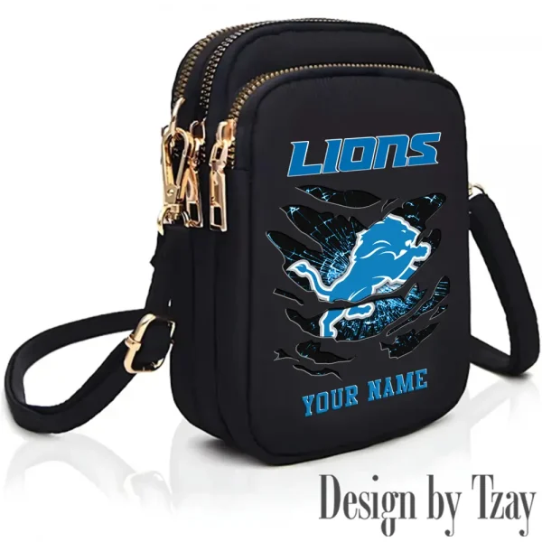 Detroit Lions New Style 2025 Ladies Crossbody Bag With Adjustable Strap S9CBB353