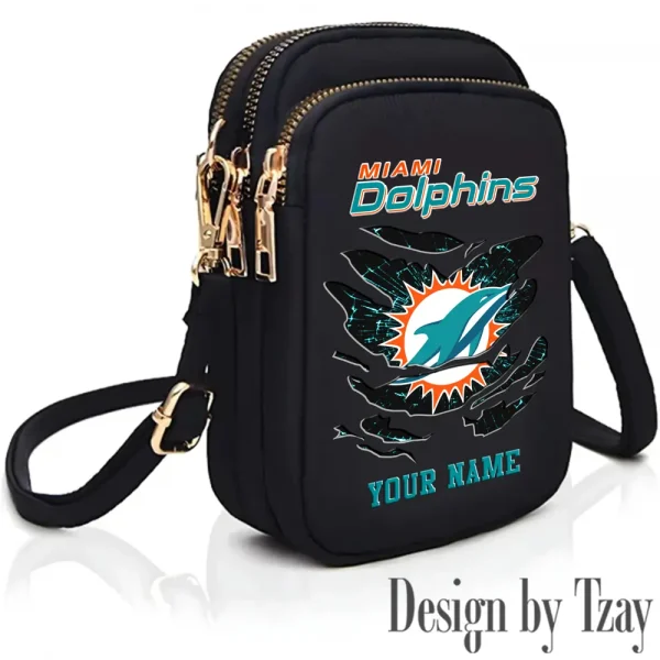 Miami Dolphins New Style 2025 Ladies Crossbody Bag With Adjustable Strap S9CBB362