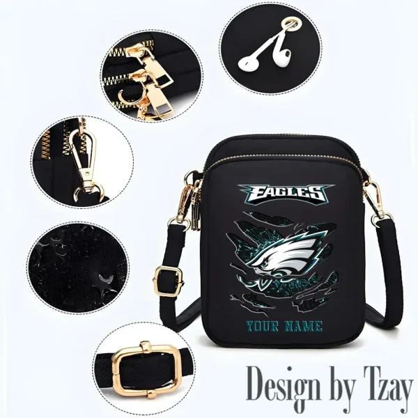 Philadelphia Eagles New Style 2025 Ladies Crossbody Bag With Adjustable Strap S9CBB368 - Image 2