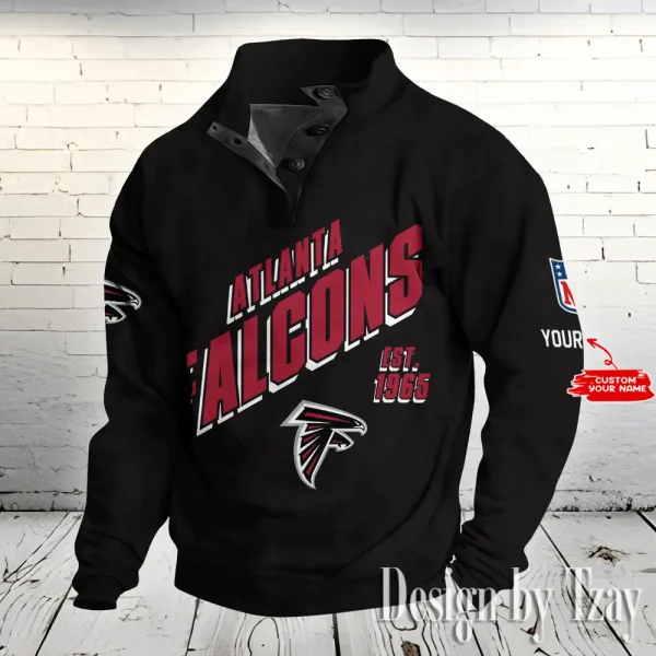 Atlanta Falcons NFL Half Button Long Sleeve Hoodie Trending 2025 S9DBSCH1726