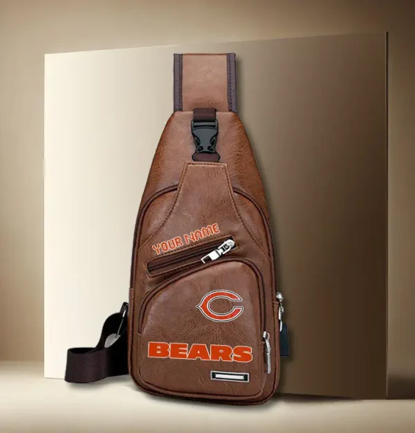 Chicago Bears Leather Sling Bag SPTLTSLINGBAG006 - Image 3