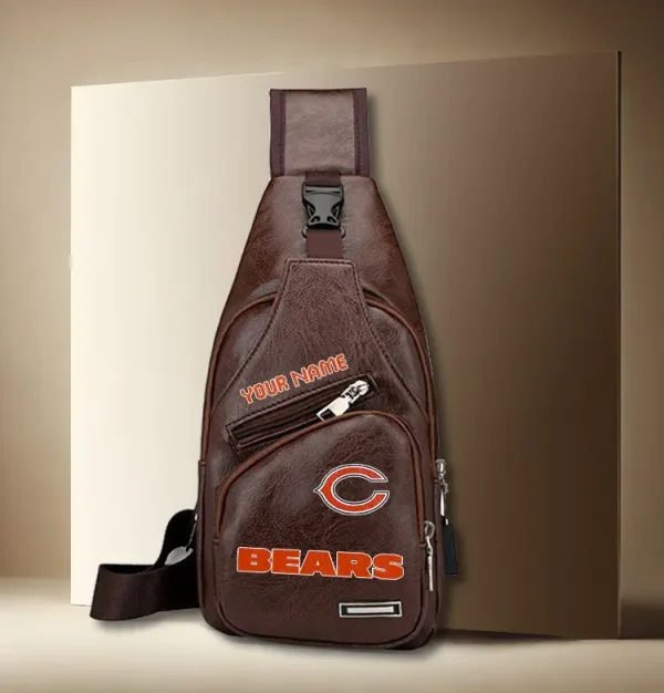 Chicago Bears Leather Sling Bag SPTLTSLINGBAG006 - Image 2