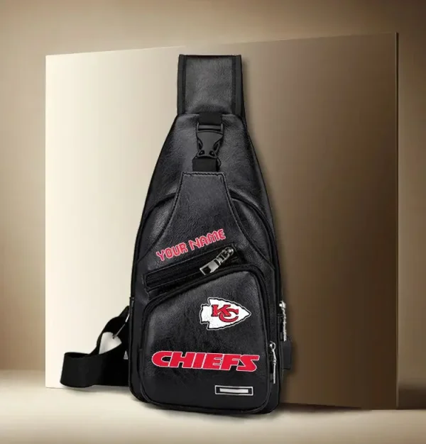 Kansas City Chiefs Leather Sling Bag SPTLTSLINGBAG007