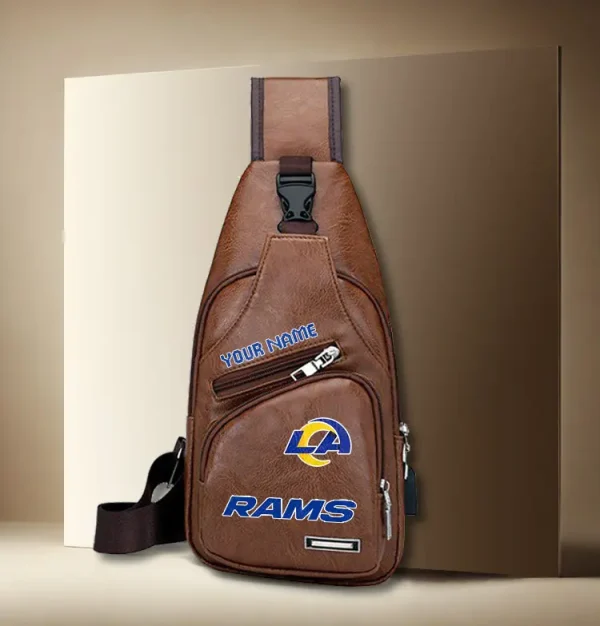 Los Angeles Rams Leather Sling Bag SPTLTSLINGBAG008 - Image 2