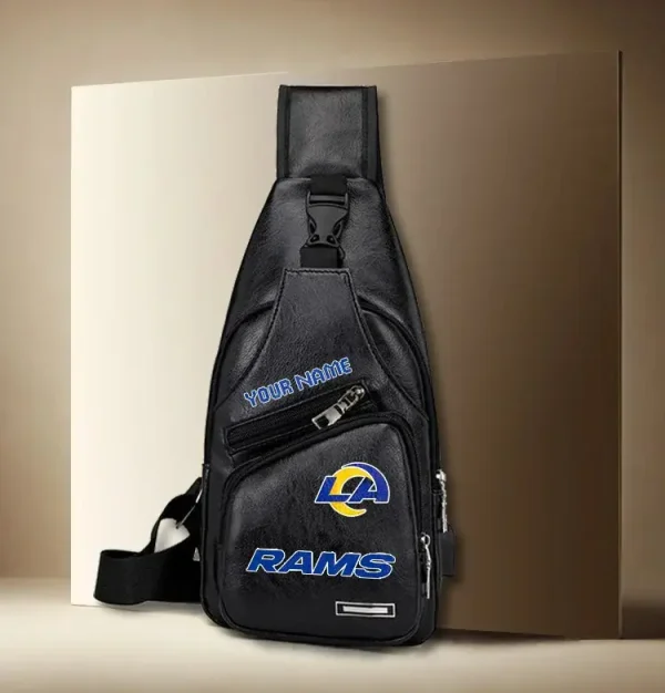Los Angeles Rams Leather Sling Bag SPTLTSLINGBAG008 - Image 3