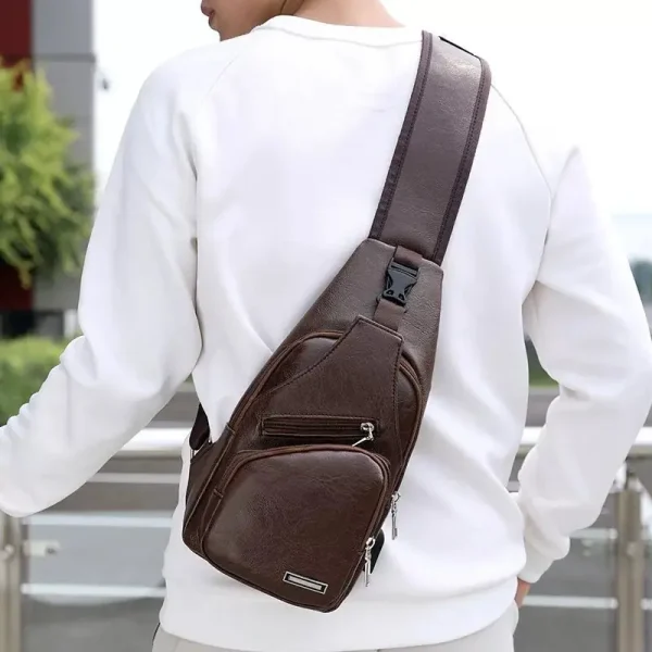 Miami Dolphins Leather Sling Bag SPTLTSLINGBAG014 - Image 4
