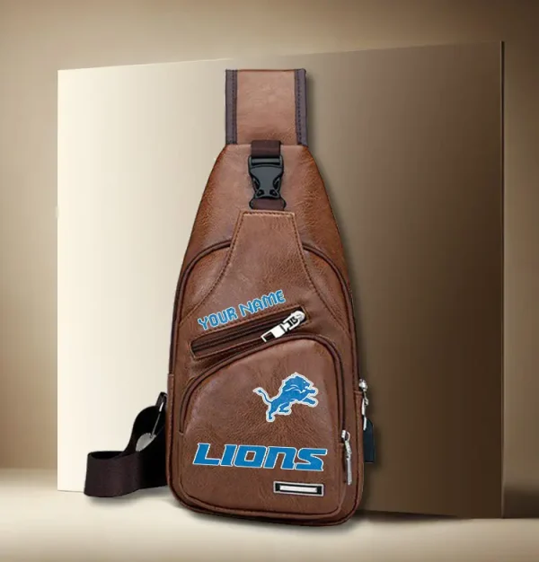 Detroit Lions Leather Sling Bag SPTLTSLINGBAG022