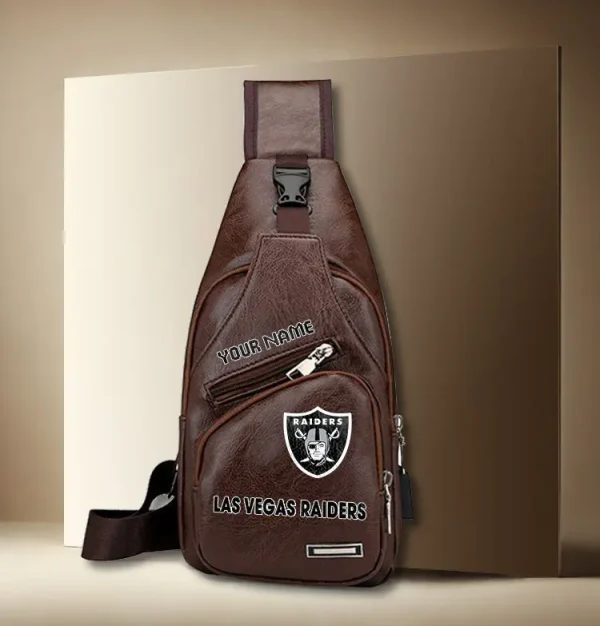 Las Vegas Raiders Leather Sling Bag SPTLTSLINGBAG023