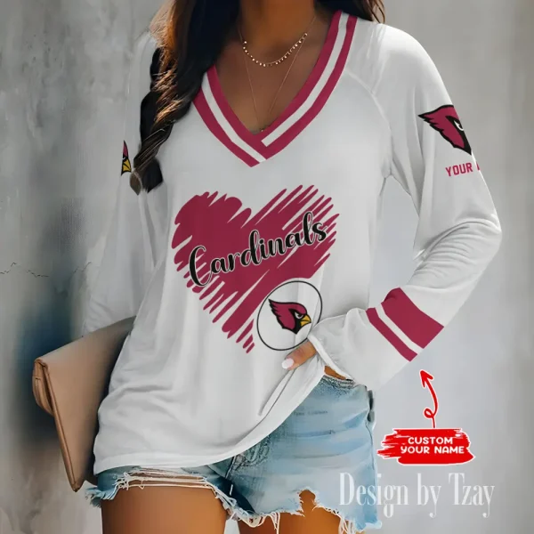 Arizona Cardinals NFL Women Cross-Border Long Sleeve T-Shirt New 2025 BGVPS144