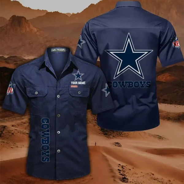 Dallas Cowboys Military Cargo Cotton Shirts - Image 9