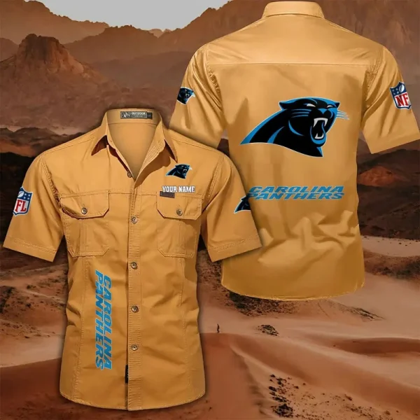 Carolina Panthers Military Cargo Cotton Shirts - Image 2