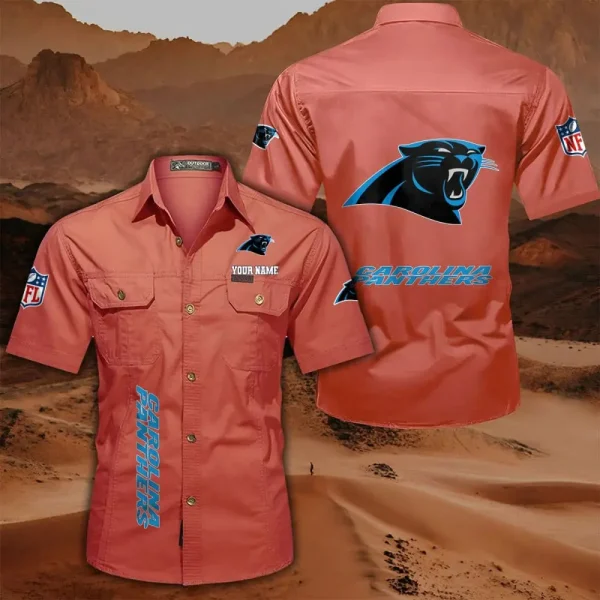 Carolina Panthers Military Cargo Cotton Shirts - Image 3