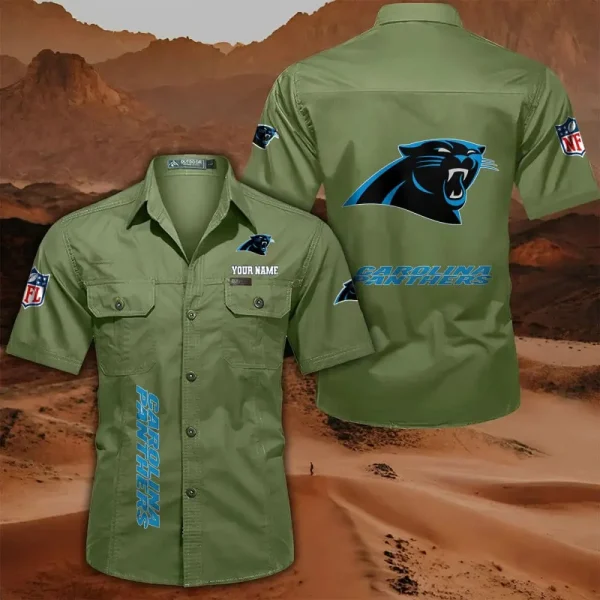 Carolina Panthers Military Cargo Cotton Shirts - Image 4