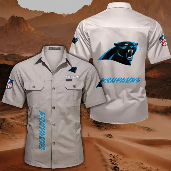 Carolina Panthers Military Cargo Cotton Shirts - Image 5