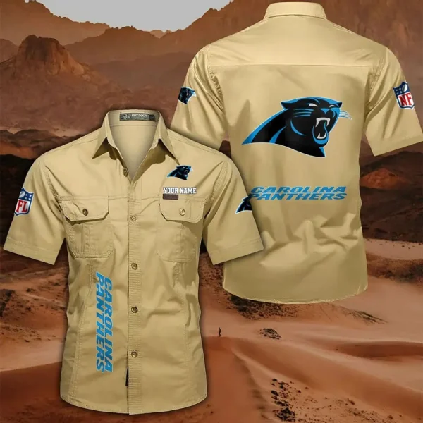 Carolina Panthers Military Cargo Cotton Shirts - Image 6