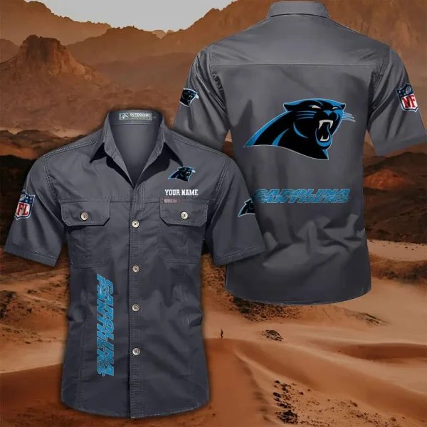 Carolina Panthers Military Cargo Cotton Shirts - Image 7