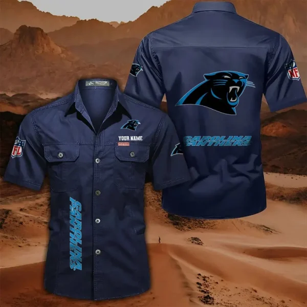 Carolina Panthers Military Cargo Cotton Shirts - Image 9