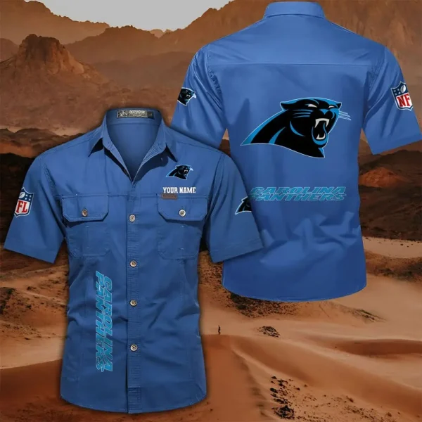 Carolina Panthers Military Cargo Cotton Shirts - Image 10