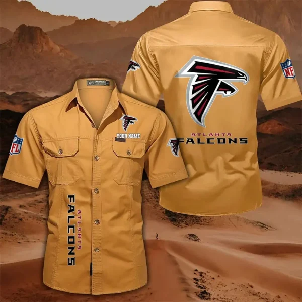 Atlanta Falcons Military Cargo Cotton Shirts - Image 2