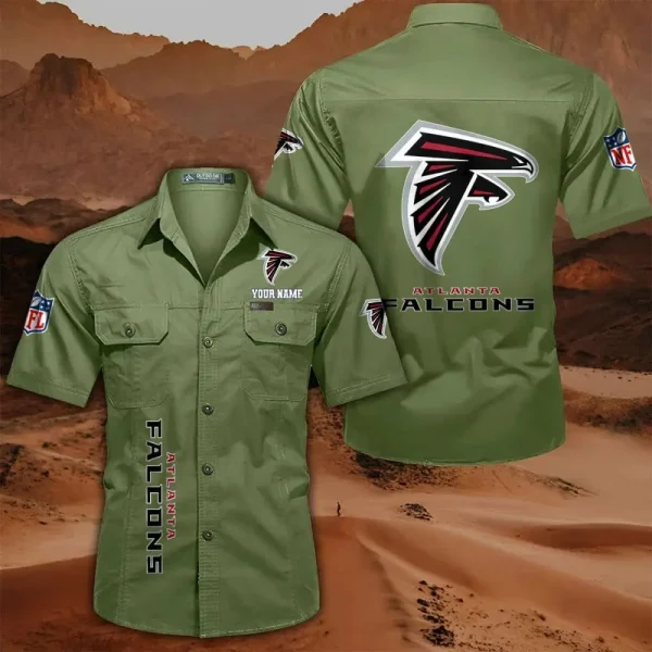 Atlanta Falcons Military Cargo Cotton Shirts - Image 3