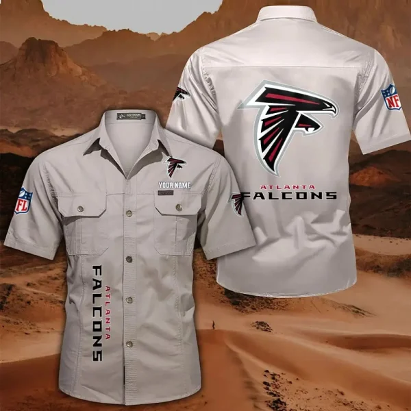 Atlanta Falcons Military Cargo Cotton Shirts - Image 4