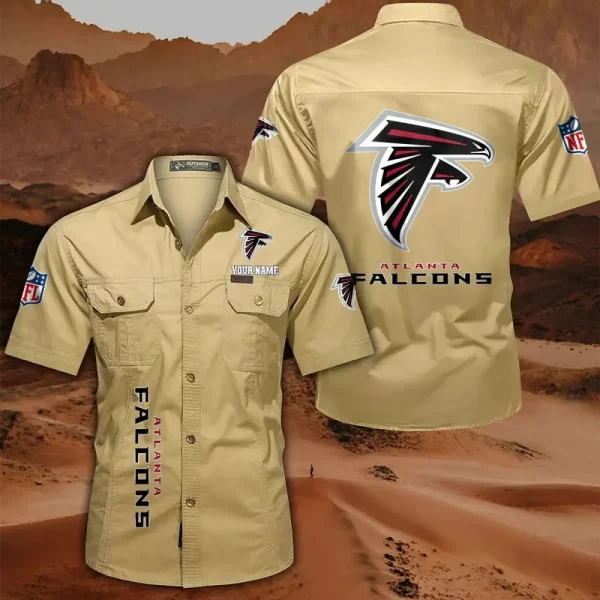 Atlanta Falcons Military Cargo Cotton Shirts - Image 5