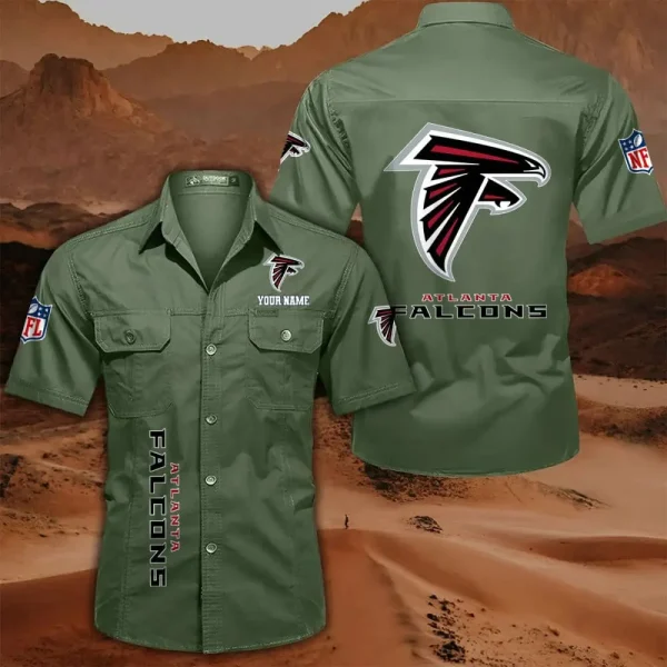 Atlanta Falcons Military Cargo Cotton Shirts - Image 7