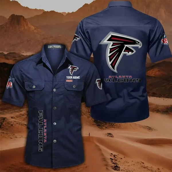 Atlanta Falcons Military Cargo Cotton Shirts - Image 8