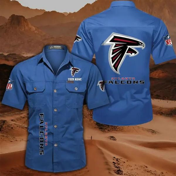 Atlanta Falcons Military Cargo Cotton Shirts - Image 9