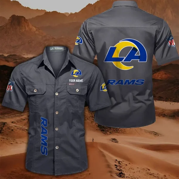 Los Angeles Rams Military Cargo Cotton Shirts - Image 6