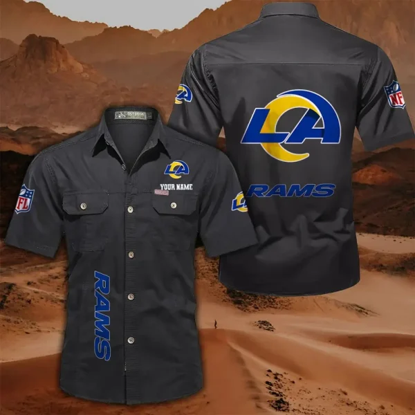 Los Angeles Rams Military Cargo Cotton Shirts - Image 10