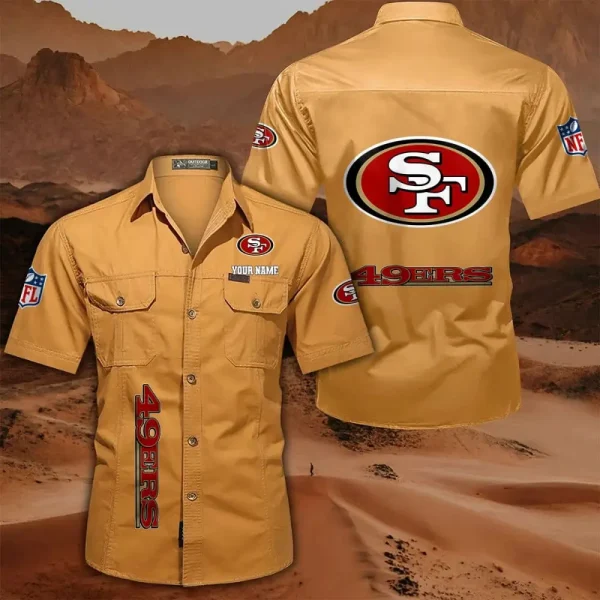 San Francisco 49ers Military Cargo Cotton Shirts - Image 2