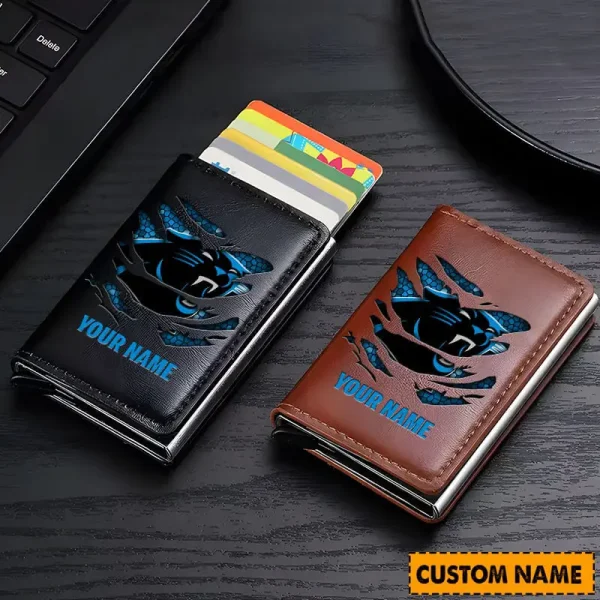 Carolina Panthers Credit Card Holder Leather Wallet SPTCHLW091