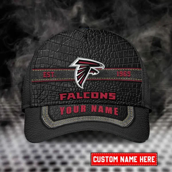 Atlanta Falcons Leather Baseball Cap Trending 2025 SPTLBC002 - Image 2