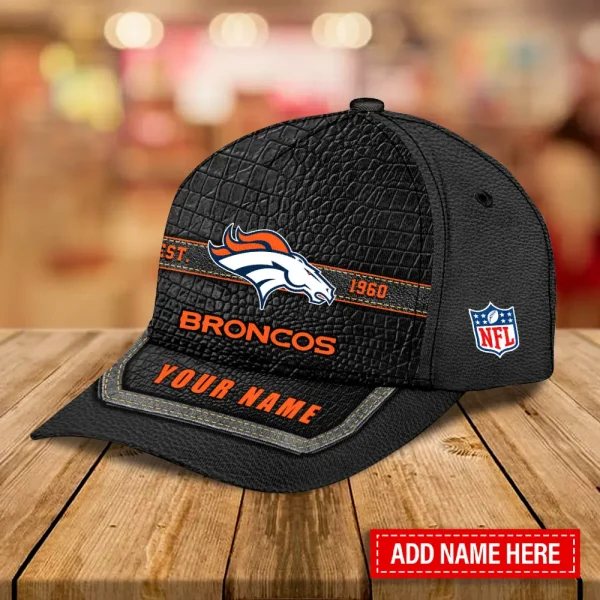 Denver Broncos Leather Baseball Cap Trending 2025 SPTLBC010