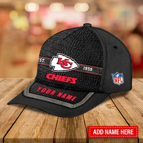Kansas City Chiefs Leather Baseball Cap Trending 2025 SPTLBC016