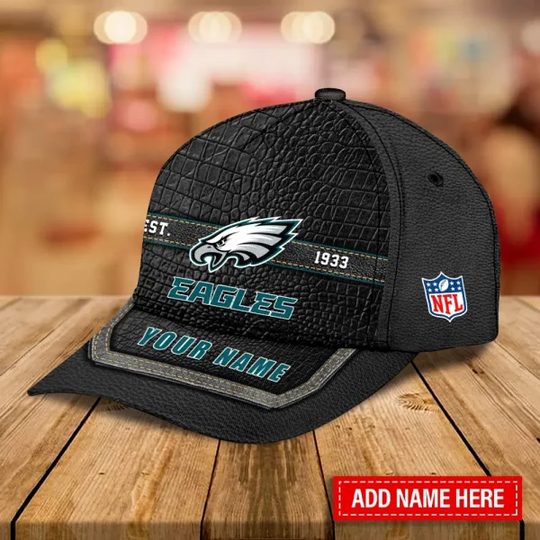 Philadelphia Eagles Leather Baseball Cap Trending 2025 SPTLBC026