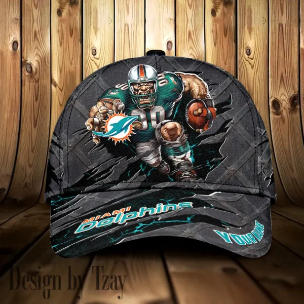 Miami Dolphins Hat Cap Youth Strap Back New Design 2025 AZCCAP683 - Image 2