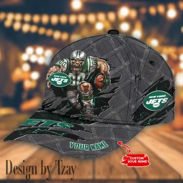 New York Jets Hat Cap Youth Strap Back New Design 2025 AZCCAP689