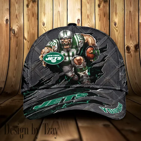 New York Jets Hat Cap Youth Strap Back New Design 2025 AZCCAP689 - Image 2