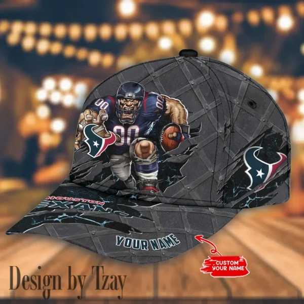 Houston Texans Hat Cap Youth Strap Back New Design 2025 AZCCAP692