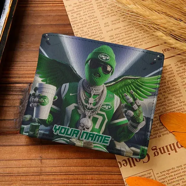 New York Jets Special All Over Print Leather Horizontal Wallet New 2025 SPTLHTW025 - Image 3