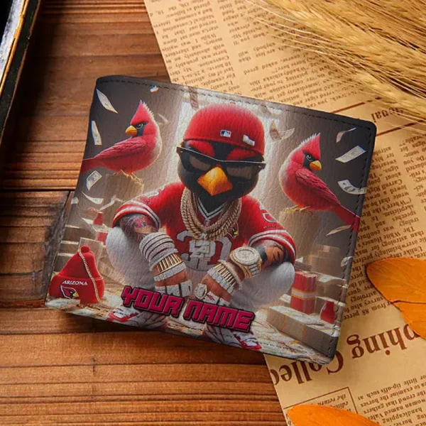 Arizona Cardinals Special All Over Print Leather Horizontal Wallet New 2025 SPTLHTW001 - Image 3