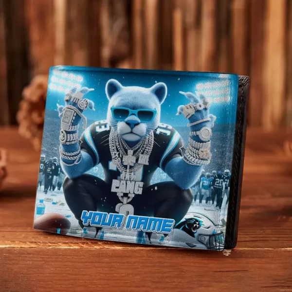 Carolina Panthers Special All Over Print Leather Horizontal Wallet New 2025 SPTLHTW005 - Image 3