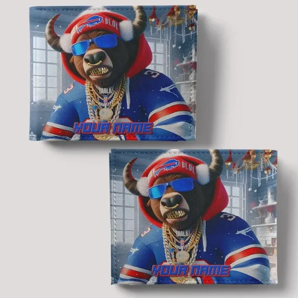 Buffalo Bills Special All Over Print Leather Horizontal Wallet New 2025 SPTLHTW004 - Image 2