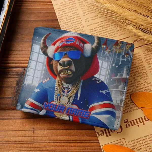 Buffalo Bills Special All Over Print Leather Horizontal Wallet New 2025 SPTLHTW004 - Image 3