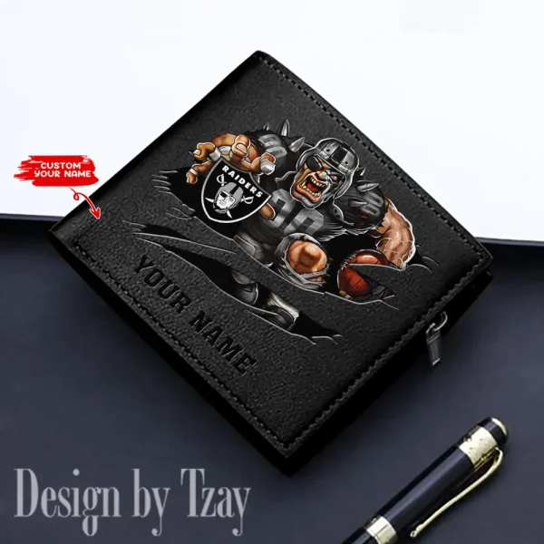 Las Vegas Raiders Purse Large Capacity Multifunctional Card Pack Gifts New 2025 AZMW178