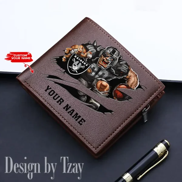 Las Vegas Raiders Purse Large Capacity Multifunctional Card Pack Gifts New 2025 AZMW178 - Image 2