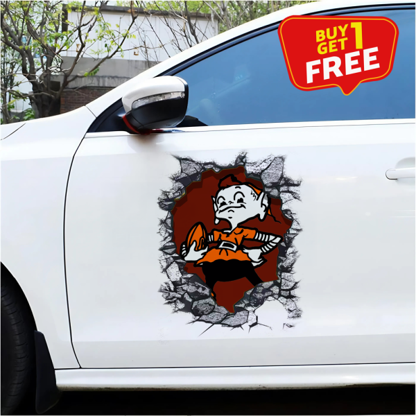 Cleveland Browns Car Door Sticker NFL PT65424