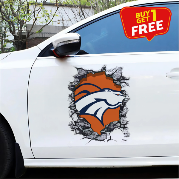 Denver Broncos Car Door Sticker NFL PT65235
